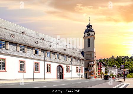 Vieille ville de Bad Schwalbach, Allemagne Banque D'Images