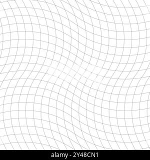 Illustration vectorielle de lignes qui se croisent dans un motif en forme de grille tourbillonnant. Plan pour les plans, les mises en page ou les éléments décoratifs dans la conception et Illustration de Vecteur