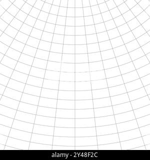 Illustration vectorielle de lignes se croisant les unes les autres dans un motif hémisphérique irrégulier en forme de grille. Plan pour les plans, les mises en page ou les éléments décoratifs dans Illustration de Vecteur