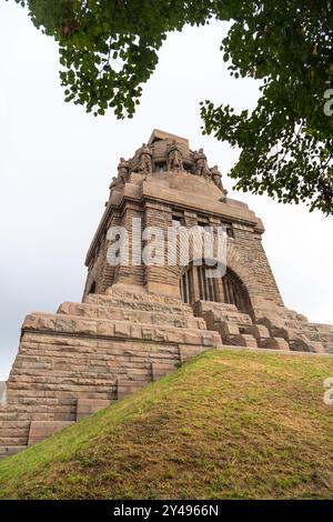 Monument historique de la bataille, le Monument à la bataille des Nations Monument à Leipzig, Allemagne Banque D'Images