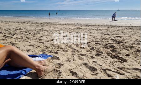 Plage de Matray, île de Ré, deux-Sèvres, France Banque D'Images