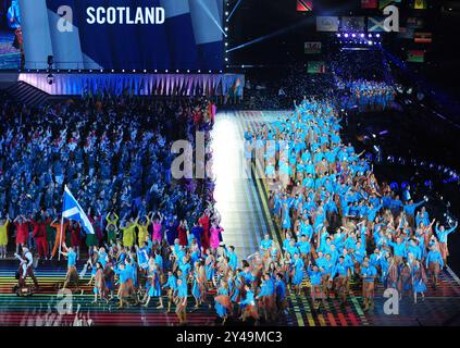 23/07/14. Jeux du Commonwealth de Glasgow 2014. Cérémonie d'ouverture, Celtic Park Glasgow. Photo Ian Rutherford ©Ian Rutherford Banque D'Images