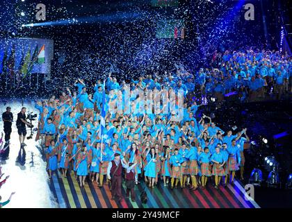 23/07/14. Jeux du Commonwealth de Glasgow 2014. Cérémonie d'ouverture, Celtic Park Glasgow. Photo Ian Rutherford ©Ian Rutherford Banque D'Images