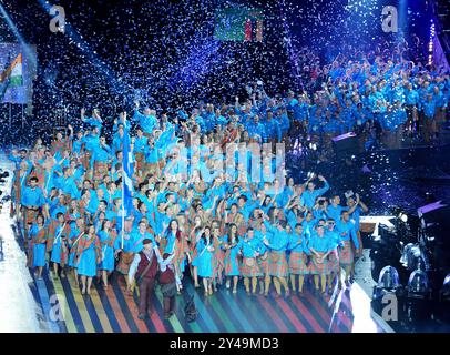 23/07/14. Jeux du Commonwealth de Glasgow 2014. Cérémonie d'ouverture, Celtic Park Glasgow. Photo Ian Rutherford ©Ian Rutherford Banque D'Images