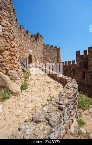 Castelo de Almourol Château médiéval situé sur une île au milieu du Tage au Portugal, Europe Banque D'Images