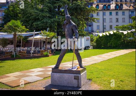 Statue de Freddie Mercury à Montreux, Suisse Banque D'Images