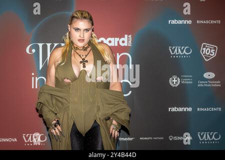 Teatro Manzoni, Milan, Italie, 16 septembre 2024, Bigmama assiste à 'Billboard Women in Music'. Breakthrough Award lors du Billboard Italia Women in Mu Banque D'Images