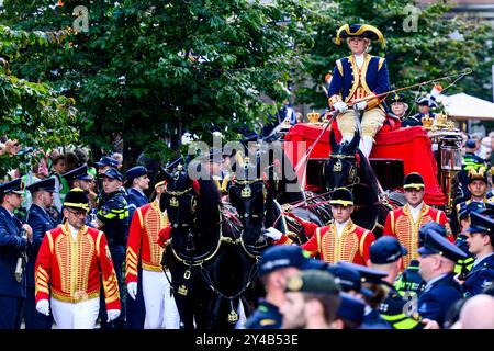 Den Haag, pays-Bas, 2024-09-17 14:09:47 LA HAYE, 17-09-2024, Palais Noordeinde Arrival Koesten pendant la fête de la princesse Palais Noordeinde PHOTO : NL image/Patrick van EMST crédit : NL Beeld / Patrick van EMST Banque D'Images