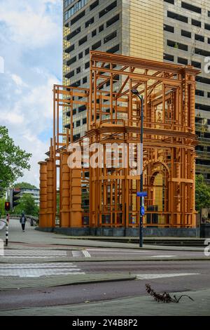 L'œuvre d'art New Delftse Poort à Rotterdam, pays-Bas Banque D'Images