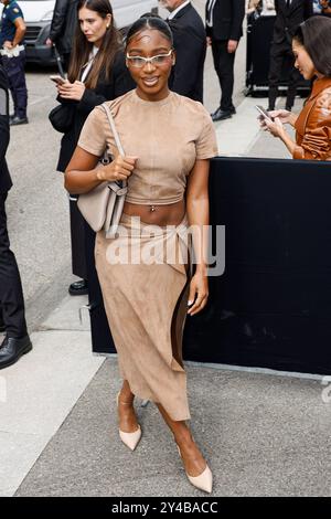 Milan, Italie. 17 septembre 2024. Normani arrive au défilé Fendi lors des collections femme de la semaine de la mode de Milan - printemps/été 2025 le 17 septembre 2024 à Milan, Italie. Photo de Marco Piovanotto/ABACAPRESS. COM Credit : Abaca Press/Alamy Live News Banque D'Images