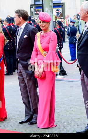 Den Haag, pays-Bas, 2024-09-17 13:19:37 LA HAYE, 19-09-2023, Théâtre Royal Arrival de la Princesse Laurentien et du Prince Constantijn lors de la Fête du Prince au Théâtre Royal le Roi lira le discours du Trône au Théâtre Royal aux membres des première et deuxième chambres. PHOTO : NL Beeld/Patrick van EMST crédit : NL Beeld/Patrick van EMST Banque D'Images