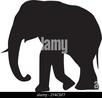 icône d'animal sauvage éléphant Illustration de Vecteur