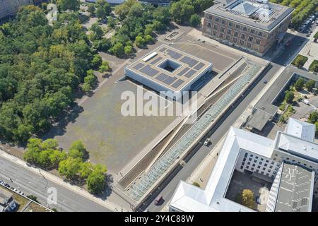 Topographie des Terrors, Niederkirchnerstraße, Kreuzberg, Friedrichshain-Kreuzberg, Berlin, Deutschland *** topographie de la terreur, Niederkirchnerstraße, Kreuzberg, Friedrichshain Kreuzberg, Berlin, Allemagne Banque D'Images