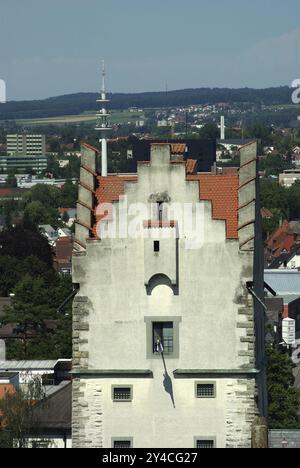 La porte de la ville menant à Ulm a été mentionnée pour la première fois en 1318 sous le nom de Banque D'Images