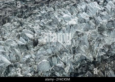 Glacier Hopar, Pakistan Banque D'Images