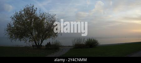 Vue sur le lac de Constance près de Friedrichshafen Banque D'Images