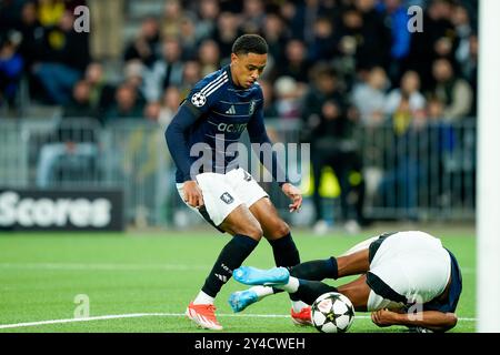 Berne, Suisse. 17 septembre 2024. Berne, Suisse, 17 septembre 2024 : Jacob Ramsey (41 Aston Villa) marque un but lors du match de football de la Ligue des Champions de l'UEFA entre Young Boys et Aston Villa au stade de Wankdorf à Berne, en Suisse. (Daniela Porcelli/SPP) crédit : SPP Sport Press photo. /Alamy Live News Banque D'Images