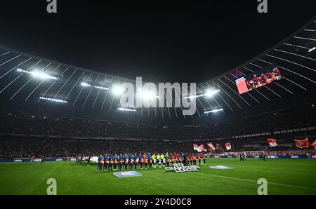 Munich, Allemagne. 17 septembre 2024. MUNICH, ALLEMAGNE - 17 SEPTEMBRE : vue générale de Football Arena lors du match MD1 de la phase 2024/25 de la Ligue des champions de l'UEFA entre le FC Bayern München et le GNK Dinamo au Football Arena Munich le 17 septembre 2024 à Munich, Allemagne. Photo : Marko Lukunic/PIXSELL crédit : Pixsell/Alamy Live News Banque D'Images