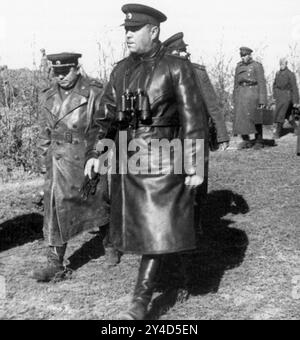 GEORGY JOUKOV (1896-1974) commandant de l'armée russe lors de la bataille de Koursk en 1943 Banque D'Images