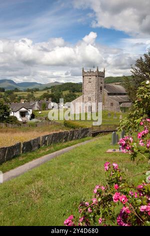 Église St Michael All Angels, Hawkshead, Westmorland & Furness, Lake District, Cumbria, Angleterre Banque D'Images