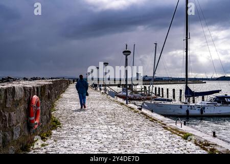 Der Stadthafen von Sassnitz, Insel Rügen, mole Mecklembourg-Poméranie occidentale Hafen Sassnitz *** le port de la ville de Sassnitz, île de Rügen, mole Mecklembourg Poméranie occidentale, Allemagne Port de Sassnitz Banque D'Images