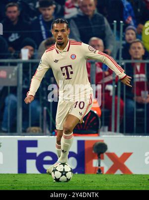 Leroy SANE, FCB 10 dans le match de la ligue de groupes FC BAYERN MUENCHEN - DINAMO ZAGREB 9-2 de football UEFA Champions League dans la saison 2024/2025 à Munich, Sep 17, 2024 , FCB, 1. Spieltag, München photographe : Peter Schatz Banque D'Images