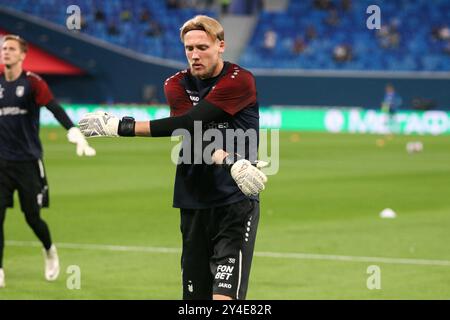 Saint-Pétersbourg, Russie. 17 septembre 2024. Evgeniy Staver (38) de Rubin vu en action lors de la Coupe Fonbet de Russie match de football entre Zenit Saint-Pétersbourg et Rubin Kazan à Gazprom Arena. Score final ; Zenit 2:0 Rubin Kazan. (Photo de Maksim Konstantinov/SOPA images/SIPA USA) crédit : SIPA USA/Alamy Live News Banque D'Images