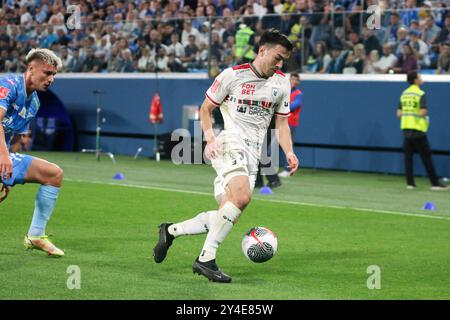 Saint-Pétersbourg, Russie. 17 septembre 2024. Ruslan Bezrukov (23 ans) de Rubin vu en action lors de la Coupe Fonbet de Russie match de football entre Zenit Saint-Pétersbourg et Rubin Kazan à Gazprom Arena. Score final ; Zenit 2:0 Rubin Kazan. (Photo de Maksim Konstantinov/SOPA images/SIPA USA) crédit : SIPA USA/Alamy Live News Banque D'Images