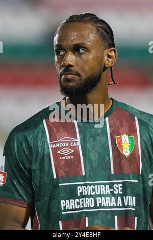 Jusqu'à Cissokho vu pendant le match de Liga Portugal entre les équipes de CF Estrela Amadora et Boavista FC à l'Estadio Jose Gomes (Maciej Rogowski) Banque D'Images