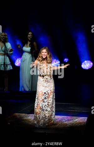 Buenos Aires, Argentine. 17 septembre 2024. Joss Stone se produit sur la scène de Movistar Arena à Buenos Aires, en Argentine, le 17 septembre 2024 (photo Gabriel Sotelo/NurPhoto). Crédit : NurPhoto SRL/Alamy Live News Banque D'Images