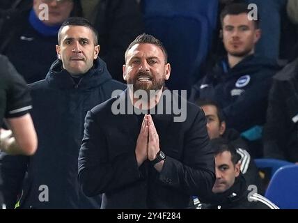 Photo du dossier datée du 14-03-2024 de Daniele de Rossi. Roma a limogé l'entraîneur-chef Daniele de Rossi après seulement quatre matchs de la nouvelle saison. Date d'émission : mercredi 18 septembre 2024. Banque D'Images