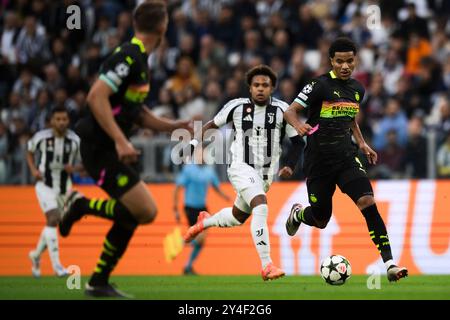 Turin, Italie. 17 septembre 2024. 7pv en action lors du match de football de l'UEFA Champions League entre la Juventus FC et le PSV Eindhoven. Nicolò Campo/Alamy Live News Banque D'Images