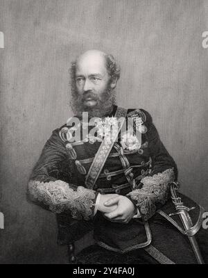 George Charles Bingham, 3e comte de Lucan (1800-1888 soldat anglais. Banque D'Images