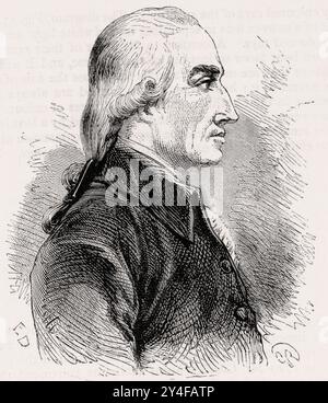 Joseph Black (1728-1799) - Portrait de gravure Banque D'Images