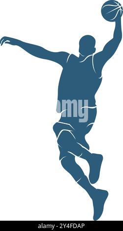 Modèle de conception de logo d'icône de basket-ball Illustration de Vecteur