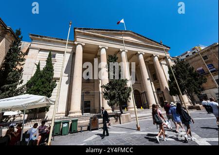 Les cours de justice de la Valette Banque D'Images