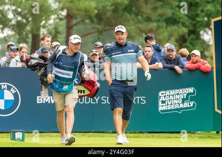 Padraig Harrington d'Irlande lors de la journée Pro-Am du championnat BMW PGA au Wentworth Golf Club, Virginia Water, Angleterre le 17 septembre 2024. Photo de Grant Winter. Utilisation éditoriale uniquement, licence requise pour une utilisation commerciale. Aucune utilisation dans les Paris, les jeux ou les publications d'un club/ligue/joueur. Crédit : UK Sports pics Ltd/Alamy Live News Banque D'Images