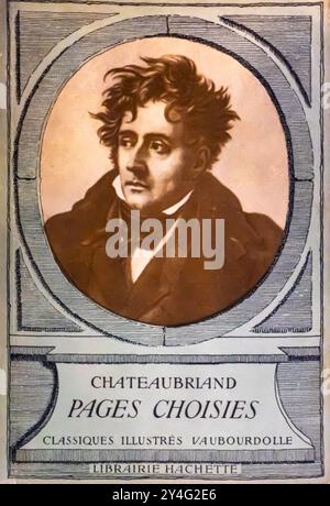 Choix de pages. Chateaubriand publié par Hachette, 1935 Banque D'Images