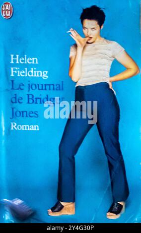 Le journal de Bridget Jones - Bridget Jones's Diary, un roman de Helen Fielding datant de 1996. Édition française Banque D'Images