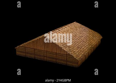 maison indienne en bois de l'amérique du sud ancienne habitation indienne Banque D'Images