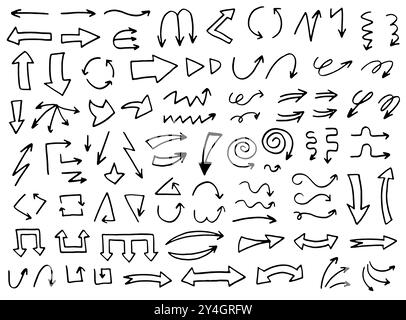 Hand drawn vector set flèche Illustration de Vecteur