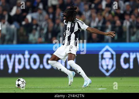 Turin, Italie. 17 septembre 2024. Khephren Thuram de la Juventus FC en action lors du match de l'UEFA Champions League 2024-25 entre la Juventus FC et le PSV Eindhoven au stade Allianz le 17 septembre 2024 à Turin, Italie . Crédit : Marco Canoniero/Alamy Live News Banque D'Images