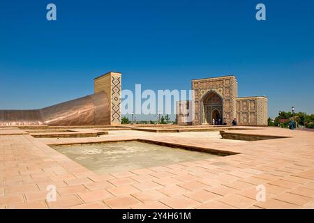 L'Ouzbékistan, Samarkand, Ulugh Beg's Observatory Banque D'Images