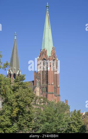 EV. Apostel-Paulus-Kirche, Akazienstrasse, Schoeneberg, Berlin, Allemagne, Europe Banque D'Images