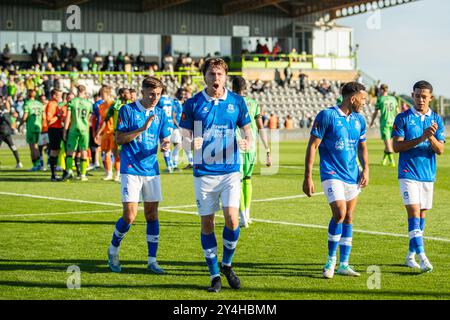 Jack Cook célébrant dans Forest Green Rovers vs Wealdstone FC 14/09/24 Banque D'Images