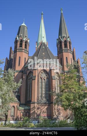 EV. Apostel-Paulus-Kirche, Akazienstrasse, Schoeneberg, Berlin, Allemagne, Europe Banque D'Images