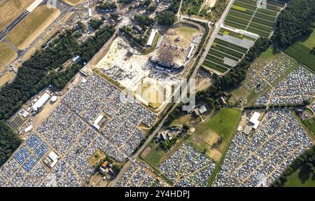 Participants au PAROOKAVILLE - Electronic Music Festival, salle de concert à Weeze dans l'État fédéral de Rhénanie du Nord-Westphalie, Allemagne, Europe Banque D'Images