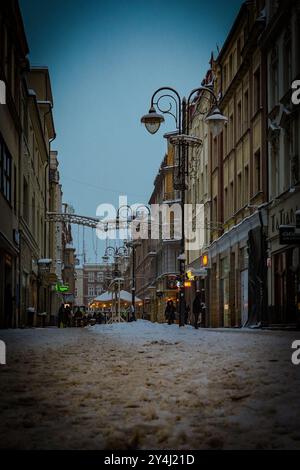 Dans la ville d'hiver Banque D'Images