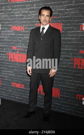 New York, NY, États-Unis. 17 septembre 2024. Colin Farrell à la première de HBO's The Penguin' New York le 17 septembre 2024 au Jazz at Lincoln Center à New York. Crédit : RW/Media Punch/Alamy Live News Banque D'Images