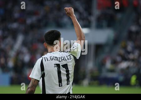 Nico Gonzalez (Juventus FC) lors du match Juventus FC vs PSV Eindhoven, UEFA Champions League à Turin, Italie, le 17 septembre 2024 Banque D'Images